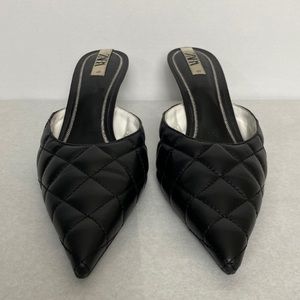 Zara Quilted Mules